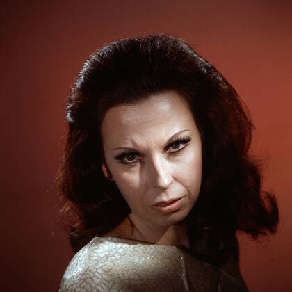 Sylvia Geszty, unagrisch deutsche Opernsängerin, Deutschland ca. 1977. Hungarian German opera singer Sylvia Geszty, Germany ca. 1977. Nur redaktionelle Nutzung. Editorial usage only. Copyright: ArthurxGrimm UnitedArchives82000920