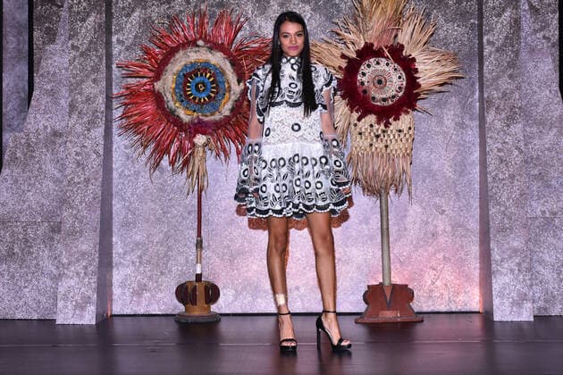 Hernan Tv Series photocall MEXICO CITY, MEXICO - NOVEMBER 13: Ishbel Bautista starring as Malinche poses for photos during a Photocall as part of the launch of the new Tv Series ˜Hernan™ which will be released the next November 21 by Amazon Prime Video, Tv Azteca and History Latin America at Four Season Hotel on November 13, 2019 in Mexico City, Mexico  Copyright: xCarlosxTischlerx EYE_2701