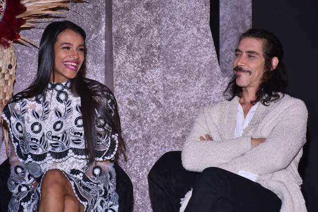 Hernan Tv Series press conference MEXICO CITY, MEXICO - NOVEMBER 13: Actress Ishbel Bautista starring as Malinche and Oscar Jaenada as Hernan speaks during a press conference as part of the launch of the new Tv Series ˜Hernan™ which will be released the next November 21 by Amazon Prime Video, Tv Azteca and History Latin America at Four Season Hotel on November 13, 2019 in Mexico City, Mexico  Copyright: xCarlosxTischlerx EYE_2230