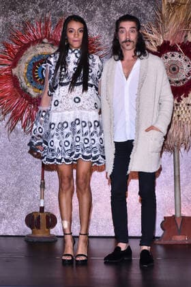 Entertainment Bilder des Tages Hernan Tv Series photocall MEXICO CITY, MEXICO - NOVEMBER 13: Ishbel Bautista starring as Malinche and Oscar Jaenada starring as Hernan poses for photos during a Photocall as part of the launch of the new Tv Series ˜Hernan™ which will be released the next November 21 by Amazon Prime Video, Tv Azteca and History Latin America at Four Season Hotel on November 13, 2019 in Mexico City, Mexico  Copyright: xCarlosxTischlerx EYE_2769