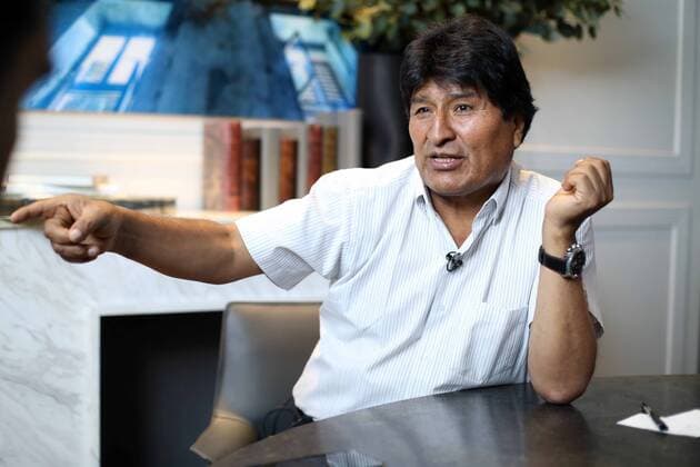 November 14, 2019: EUM20191114NAC13.JPG .CIUDAD DE MEXICO, PresidencyPresidencia-Evo Morales.- 14 noviembre 2019. El depuesto presidente de Bolivia, Evo Morales, asegura en entrevista con EL UNIVERSAL que esta listo para regresar a su pais si la Asamblea Legislativa no acepta la renuncia que presento el pasado domingo. Foto: Agencia EL UNIVERSALGerman EspinosaEELG Copyright: xElxUniversalx