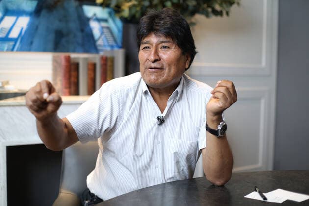 November 14, 2019: EUM20191114NAC06.JPG.CIUDAD DE MEXICO, Presidency Presidencia-Evo Morales.- 14 noviembre 2019. El depuesto presidente de Bolivia, Evo Morales, asegura en entrevista con EL UNIVERSAL que esta listo para regresar a su pais si la Asamblea Legislativa no acepta la renuncia que presento el pasado domingo. Dice que se siente capaz de pacificar el pais y de garantizar que se hagan nuevas elecciones en las que el esta dispuesto a no ser candidato. Foto: Agencia EL UNIVERSAL German Espinosa AFBV. Copyright: xElxUniversalx