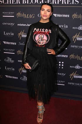 Mademoiselle Nicolette bei der Verleihung des 4. Deutschen Bloggerpreises by HashMAG in den Mozartsälen. Hamburg, 14.11.2019