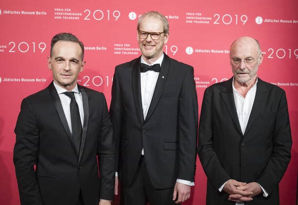 Bundesaussenminister Heiko Maas, SPD, im Rahmen der Verleihung des Preises fuer Verstaendigung und Toleranz in Berlin, 16.11.2019. Berlin Deutschland