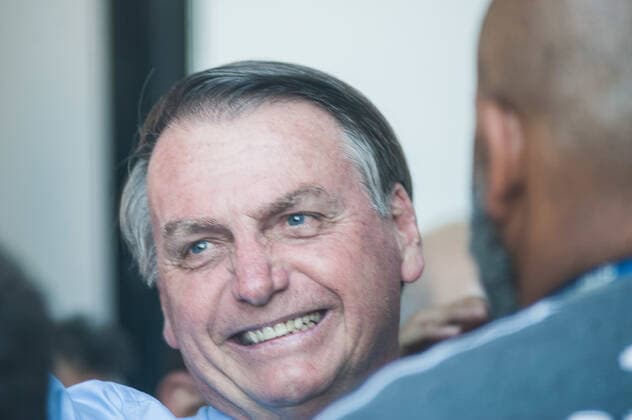 SANTOS, SP - 16.11.2019: SANTOS X SÃO PAULO FC - President Jair Bolsonaro during a match between Santos vs Sao Paulo FC, valid for the 33rd round of the 2019 Brazilian Championship and held at Vila Belmiro in Santos, SP. x1832334x  MaurícioxRummens