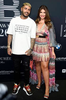 Pouya Yari alias DJ Yeezy mit Ehefrau Farina Opoku beim 4. Place To B Award 2019 im Axel Springer SE Verlagshaus. Berlin, 16.11.2019