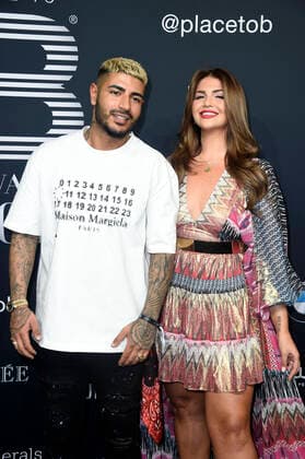 Pouya Yari alias DJ Yeezy mit Ehefrau Farina Opoku beim 4. Place To B Award 2019 im Axel Springer SE Verlagshaus. Berlin, 16.11.2019