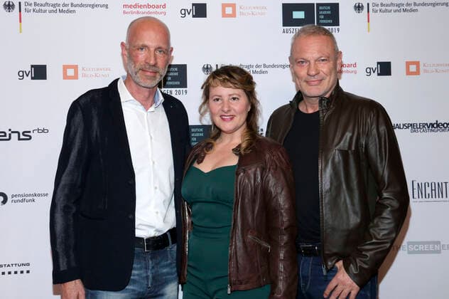 Thomas Wernicke, Nina Vorbrodt und Klaus Nierhoff bei der 7. Verleihung der Auszeichnungen der Deutschen Akademie für Fernsehen im Kino Babylon. Berlin, 16.11.2019