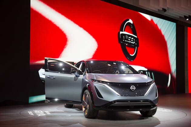 Nissan Ariya concept car at the Tokyo Motor Show 2019. Congress Center Tokyo Big Sight, November 1, 2019.  (116007187)