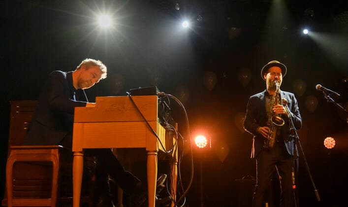 DMA Jazz 2019 Blicher Hammer Gadd med Michael Blicher - sax, Dan Hemmer - keys og Steve Gadd - trommer optraeder ved Danish Music Awards Jazz 2019 mandag den 18. november 2019 i Bremen Teater i Koebenhavn. , Copenhagen Copyright: TorbenxChristensen TorbenxChristensenx COP300 spdk20191119-012321-L