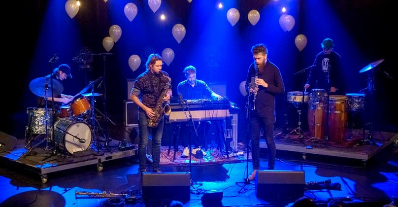 DMA Jazz 2019 Bandet Girls in Airports optraeder ved Danish Music Awards Jazz 2019 mandag den 18. november 2019 i Bremen Teater i Koebenhavn. , Copenhagen Copyright: TorbenxChristensen TorbenxChristensenx COP300 spdk20191119-012447-L