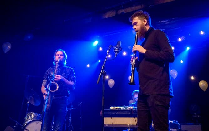 DMA Jazz 2019 Bandet Girls in Airports optraeder ved Danish Music Awards Jazz 2019 mandag den 18. november 2019 i Bremen Teater i Koebenhavn. , Copenhagen Copyright: TorbenxChristensen TorbenxChristensenx COP300 spdk20191119-012508-L