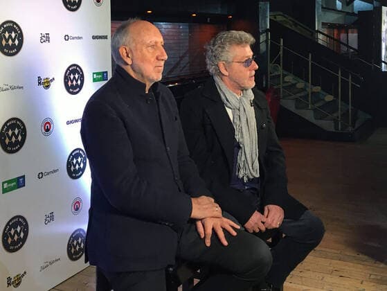 November 20, 2019, London, United Kingdom of Great Britain and Northern Ireland: Pete Townsend and Roger Daltrey at the Founding Stone Unveiling for The Who at the Music Walk of Fame on November 19 2019 in Camden, London London United Kingdom of Great Britain and Northern Ireland  - ZUMAny1_ 20191120_zaf_ny1_005 Copyright: xFamousx