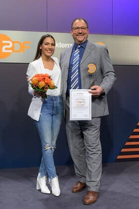 Berlin GER, Berlin, 20.11.2019, XY Preisverleihnug - ZDF v.l. Amy Mussul, Georg Koetter, 20.11.2019, XY Preis - ZDF, Copyright: xUwexKoch Eibner-Pressefotox EP_UKH