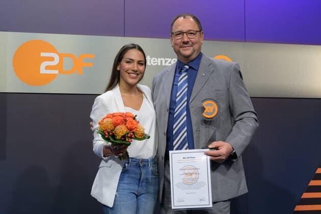 Berlin GER, Berlin, 20.11.2019, XY Preisverleihnug - ZDF v.l. Amy Mussul, Georg Koetter, 20.11.2019, XY Preis - ZDF, Copyright: xUwexKoch Eibner-Pressefotox EP_UKH