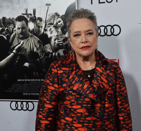 Cast member Kathy Bates attends the premiere of his new motion picture drama Richard Jewell at the TCL Chinese Theatre in the Hollywood section of Los Angeles on Wednesday, November 20, 2019. Storyline: American security guard Richard Jewell (Paul Walter Hauser) saves thousands of lives from an exploding bomb at the 1996 Olympics, but is vilified by journalists and the press who falsely report that he was a terrorist.  LAP2019112010 JIMxRUYMEN