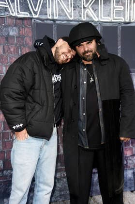 Marc Goehring und Mumi Haiati beim Calvin Klein - A Night Of Music, Discovery And Celebration Event in der Musikbrauerei. Berlin, 20.11.2019