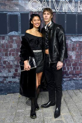Anuthida Ploypetch mit Freund Richard Koll beim Calvin Klein - A Night Of Music, Discovery And Celebration Event in der Musikbrauerei. Berlin, 20.11.2019