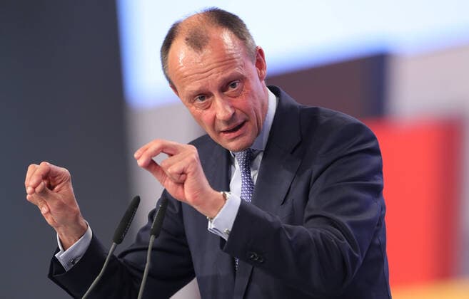 32. Bundesparteitag der CDU in Leipzig Friedrich Merz Friedrich Merz, Leipzig Deutschland Congress Zentrum