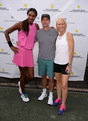 BOCA RATON, FL - NOVEMBER 22: Lisa Leslie, Scott Foley and Rennae Stubbs attends the Chris Evert Raymond James Pro-Celebrity Tennis Classic Pro-Am at the Boca Raton Resort & Spa on November 22, 2019 in Boca Raton Florida. Copyright: xmpi04x