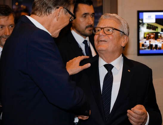 22.11.2019. Düsseldorf. Verleihung 12. Deutscher Nachhaltigkeitspreis. Bundespräsident a.D. Joachim Gauck. Düsseldorf Hotoel Maritim Nordrhein-Westfalen Deutschland