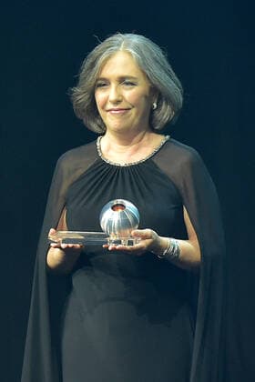 Deutscher Nachhaltigkeitspreis 2019 am 22.11.2019 im Maritim Hotel in Düsseldorf Paula Caballero Erfinderin der Nachhaltigkeitsziele und Ehrenpreisträgerin