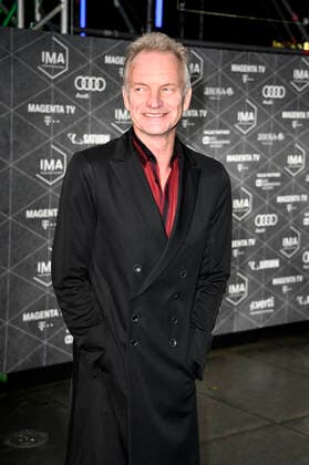 Sting bei der Verleihung der 1. International Music Awards 2019 im UCI Luxe Mercedes Platz. Berlin, 22.11.2019