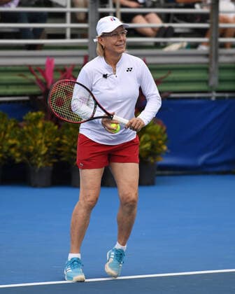 DELRAY BEACH, FL - NOVEMBER 23: Martina Navratilova attends the 30th annual Chris Evert Pro-Celebrity Tennis Classic held at the Delray Beach Tennis Center on November 23, 2019 in Delray Beach Florida. Copyright: xMpi04x xMediaPunchx