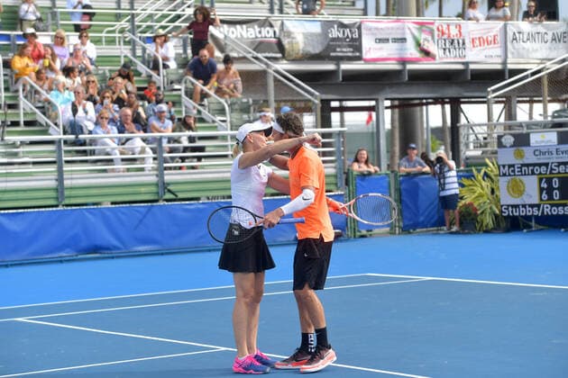 November 24, 2019, Delray Beach, Florida, United States Of America: DELRAY BEACH, FL - NOVEMBER 24: Galvin Rossdale, Rennae Stubbs participates in the 30TH Annual Chris Evert Pro-Celebrity Tennis Classic presented by Chase Private Client at Delray Beach Tennis Center on November 24, 2019 in Delray Beach, Florida..People: Galvin Rossdale, Rennae Stubbs Delray Beach United States Of America - ZUMAn287 20191124_zaa_n287_070 Copyright: xSMGx
