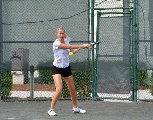 November 24, 2019, Delray Beach, Florida, United States Of America: DELRAY BEACH, FL - NOVEMBER 24: Seal, Tina Hojnik participates in the 30TH Annual Chris Evert Pro-Celebrity Tennis Classic presented by Chase Private Client at Delray Beach Tennis Center on November 24, 2019 in Delray Beach, Florida..People: Seal, Tina Hojnik Delray Beach United States Of America - ZUMAn287 20191124_zaa_n287_148 Copyright: xSMGx