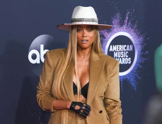 LOS ANGELES, CA - NOVEMBER 24: Tyra Banks attends the 2019 American Music Awards at Microsoft Theater on November 24, 2019 in Los Angeles, California. Photo: imageSPACE MediaPunch Copyright: ximageSPACEx