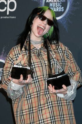 November 24, 2019, Los Angeles, CA, USA: LOS ANGELES - NOV 24: Billie Eilish at the 47th American Music Awards - Press Room at Microsoft Theater on November 24, 2019 in Los Angeles, CA Los Angeles USA - ZUMAb170 20191124_zap_b170_012 Copyright: xKayxBlakex