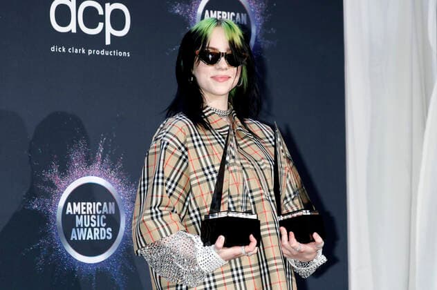 Billie Eilish bei der Verleihung der 47. American Music Awards 2019 im Microsoft Theater. Los Angeles, 24.11.2019