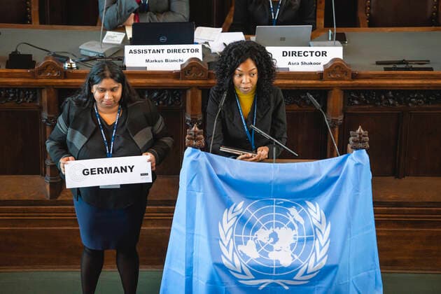 NATIONAL MODEL UNITED NATIONS KONFERENZ ERFURT 28 11 2019 - Erfurt: während der National Model United Nations Konferenz in Erfurt am 28. November 2019. _________________