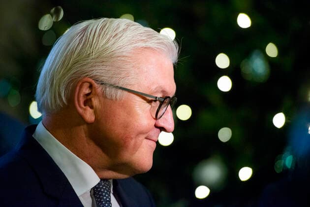 NATIONAL MODEL UNITED NATIONS KONFERENZ ERFURT 28 11 2019 - Erfurt: Bundespräsident Frank-Walter Steinmeier während der National Model United Nations Konferenz im Erfurter Rathaus am 28. November 2019. _________________