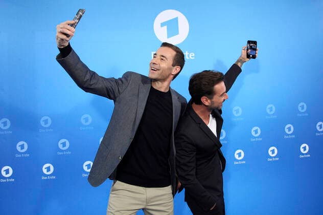 Bilder des Jahres 2019, Entertainment 12 Dezember Entertainment Bilder des Tages Kai Pflaume und Florian Silbereisen bei der ARD Jahres-Pressekonferenz im Emporiohaus. Hamburg, 03.12.2019 *** Kai Pflaume and Florian Silbereisen at the ARD annual press conference in the Emporiohaus Hamburg, 03 12 2019 Foto:xH.xHartmannx xFuturexImage