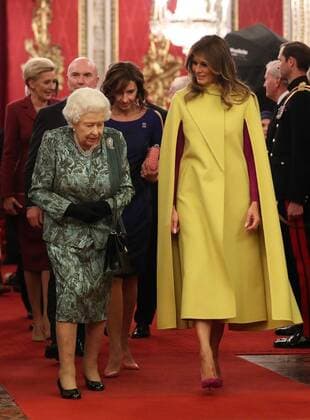 Bilder des Jahres 2019, Entertainment 12 Dezember PAP11192292 3 December 2019. The Queen, accompanied by other Members of the Royal Family, hosts a reception for NATO leaders, spouses or partners, and delegations, at Buckingham Palace, London, UK, on the 3rd December 2019. Here, Queen Elizabeth, Melania Trump Credit: JWRota GoffPhotos.com Ref: KGC-512 No UK Sales 248235 2019-12-03 London Royaume Uni  Copyright: xPapixsx xStarfacex STAR_248235_034