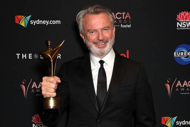 2019 AACTA AWARDS, Sam Neill poses for a photograph after winning the Longford Lyell Award at the 2019 AACTA Awards at the Star in Sydney, Wednesday, December 4, 2019. ( NO ARCHIVING, EDITORIAL USE ONLY, NO USE IN BOOKS WITHOUT CONSENT SYDNEY NSW AUSTRALIA  Copyright: xDANxHIMBRECHTSx 20191204001436101195