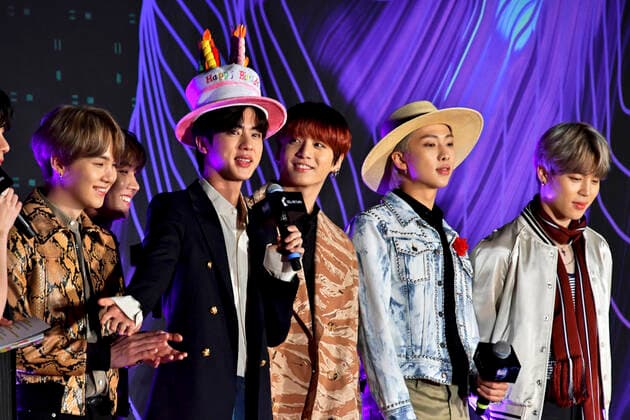 BTS bei der Verleihung der Mnet Asian Music Awards 2019 im Nagoya Dome. Nagoya, 04.12.2019