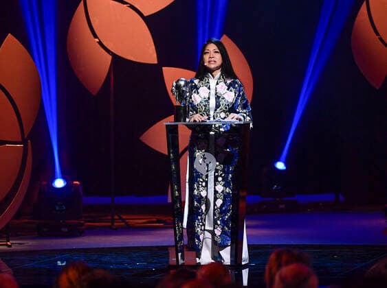 Karen Tse receives the prize on the behalf of lawyer Guo Jianmeis for her pioneering and persistent work in securing women™s rights in China during the 2019 Right Livelihood Award ceremony at Cirkus, in Stockholm Sweden on Dec 04, 2019 STOCKHOLM SWEDEN x11720x,  Copyright: xErikxSimander TTx SWEDEN RIGHT LIVELIHOOD AWARD
