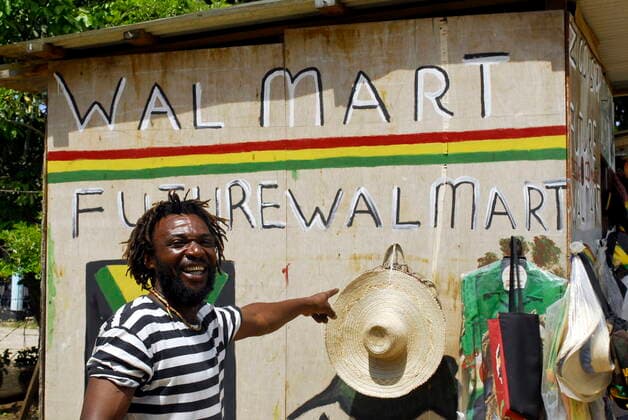 June 4, 2006, St. Ann s Bay, St. Ann, Jamaica: A shop selling souvenirs catches visitors eyes by advertising as Future WalMart . Ziggy, the proprietor, states that he had to do something to make the tourists stop as they travel between all-inclusive resorts on the North Coast. St. Ann s Bay Jamaica  - ZUMA 20060604_mda_s250_305 Copyright: xRichardxR.xSitlerx