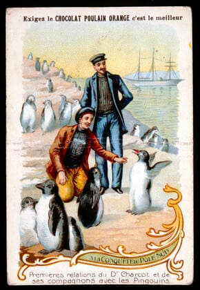 Commandant Charcot Ma conquête du pôle sud. Premières relations du docteur Charcot et de ses compagnons avec les pinguoins (manchot).