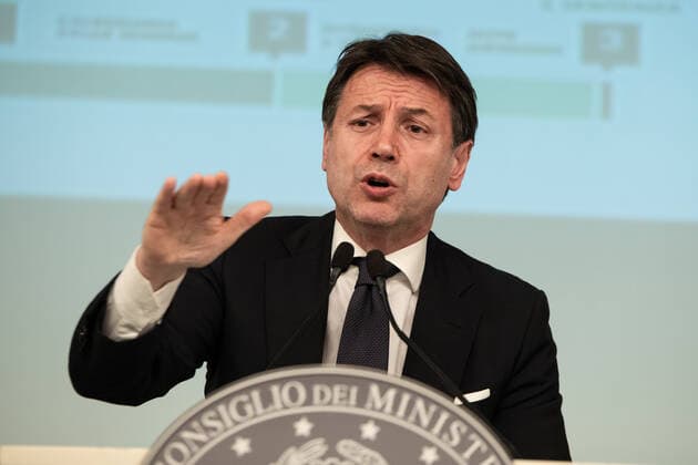 December 5, 2019, Rome, Italy: President of the Council, Giuseppe Conte, speaks at a press conference after the Council of Ministers meeting in Rome. Rome Italy - ZUMAs197 20191205_zaa_s197_085 Copyright: xCosimoxMartemuccix