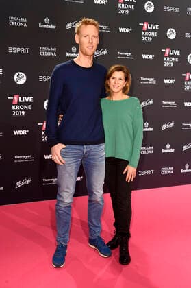 Jonas Reckermann mit Ehefrau Katja Reckermann bei der 20. Verleihung der 1Live Krone 2019 in der Jahrhunderthalle. Bochum, 05.12.2019