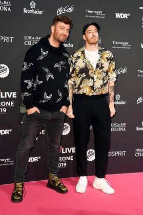 Marteria & Casper bei der 20. Verleihung der 1Live Krone 2019 in der Jahrhunderthalle. Bochum, 05.12.2019