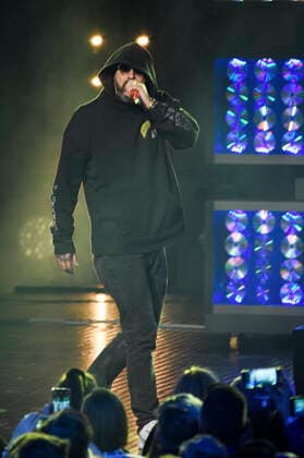Sido live bei der 20. Verleihung der 1Live Krone 2019 in der Jahrhunderthalle. Bochum, 05.12.2019