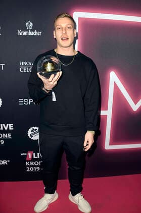 Felix Lobrecht bei der 20. Verleihung der 1Live Krone 2019 in der Jahrhunderthalle. Bochum, 05.12.2019