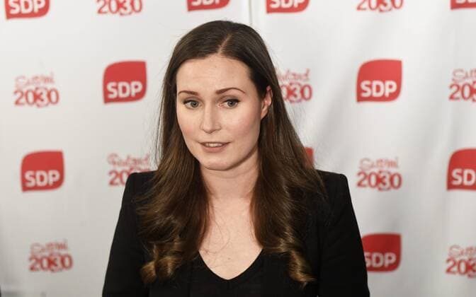 Bilder des Jahres 2019, News 12 Dezember The candidate for the next Prime Minister of Finland, Sanna Marin, after the SDP s Prime Minister candidate vote in Helsinki, Finland, on Sunday, Dec. 8, 2019. Helsinki Finland  Copyright: xVesaxMoilanenx LKLAPV20191208193839X627