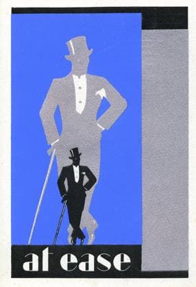 Elegance europeenne aux Etats-Unis, annees 20 Publicite, Depliant publicitaire, pour une service de conseil en mode masculine, European Style Advisor aux Etats-unis a Minneapolis, 1929, annees 20, Credit Collection IM KHARBINE TAPABOR