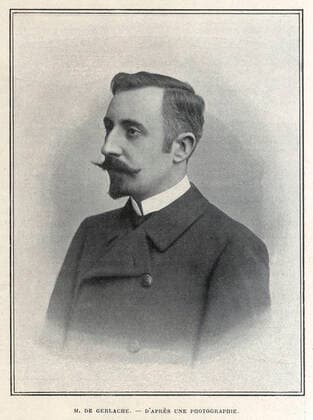 Adrien de GERLACHE M. de Gerlache. Portrait de l auteur de Quinze mois dans l Antartique par Adrien de GERLACHE (1866-1934) repris dans Le Tour du Monde de 1901. Credit : Collection Kharbine-Tapabor.